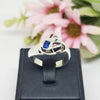 RV590 : แหวนเงินแท้ 925 ฝัง Blue Sapphire