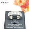 ONLR295 : แหวนเงินแท้ 925 ฝังเพชรสวิส (CZ)