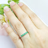 LSR38 : แหวนเงินแท้ 925 ฝัง Emerald