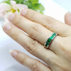JSR47-234 : แหวนเงินแท้ 925 ฝัง Emerald