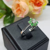 LSR206 : แหวนเงินแท้ 925 ฝัง Emerald