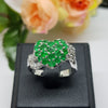 LSR20 : แหวนเงินแท้ 925 ฝัง Emerald