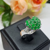 LSR20 : แหวนเงินแท้ 925 ฝัง Emerald
