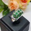 PSR0170 : แหวนเงินแท้ 925 ฝัง Emerald