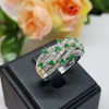 CR1035 : แหวนเงินแท้ 925 ฝัง Emerald