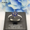 LSR206 : แหวนเงินแท้ 925 ฝัง Blue Sapphire