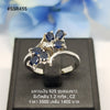 SSR455 : แหวนเงินแท้ 925 ฝัง Blue Sapphire