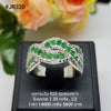 JR320 : แหวนเงินแท้ 925 ฝัง Emerald