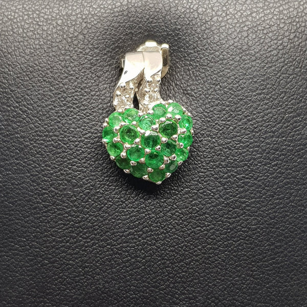 LSP20-1 : จี้เงินแท้ 925 ฝัง Emerald
