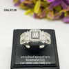 ONLR738 : แหวนเงินแท้ 925 ฝังเพชรสวิส CZ
